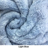 180x200 longpile blanket throw light blue