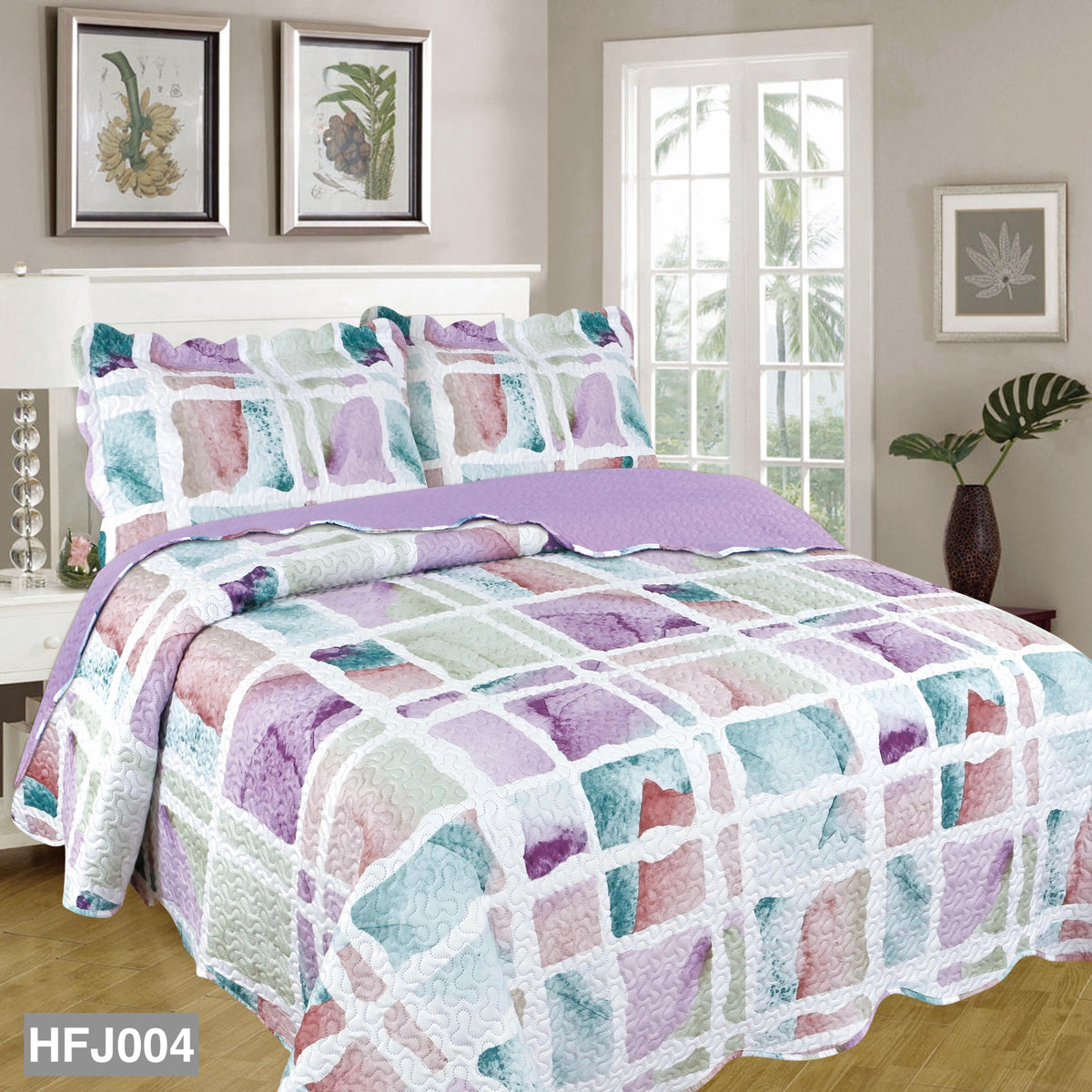 Carleton 3 piece Quilt Set HFJ004 EDURA