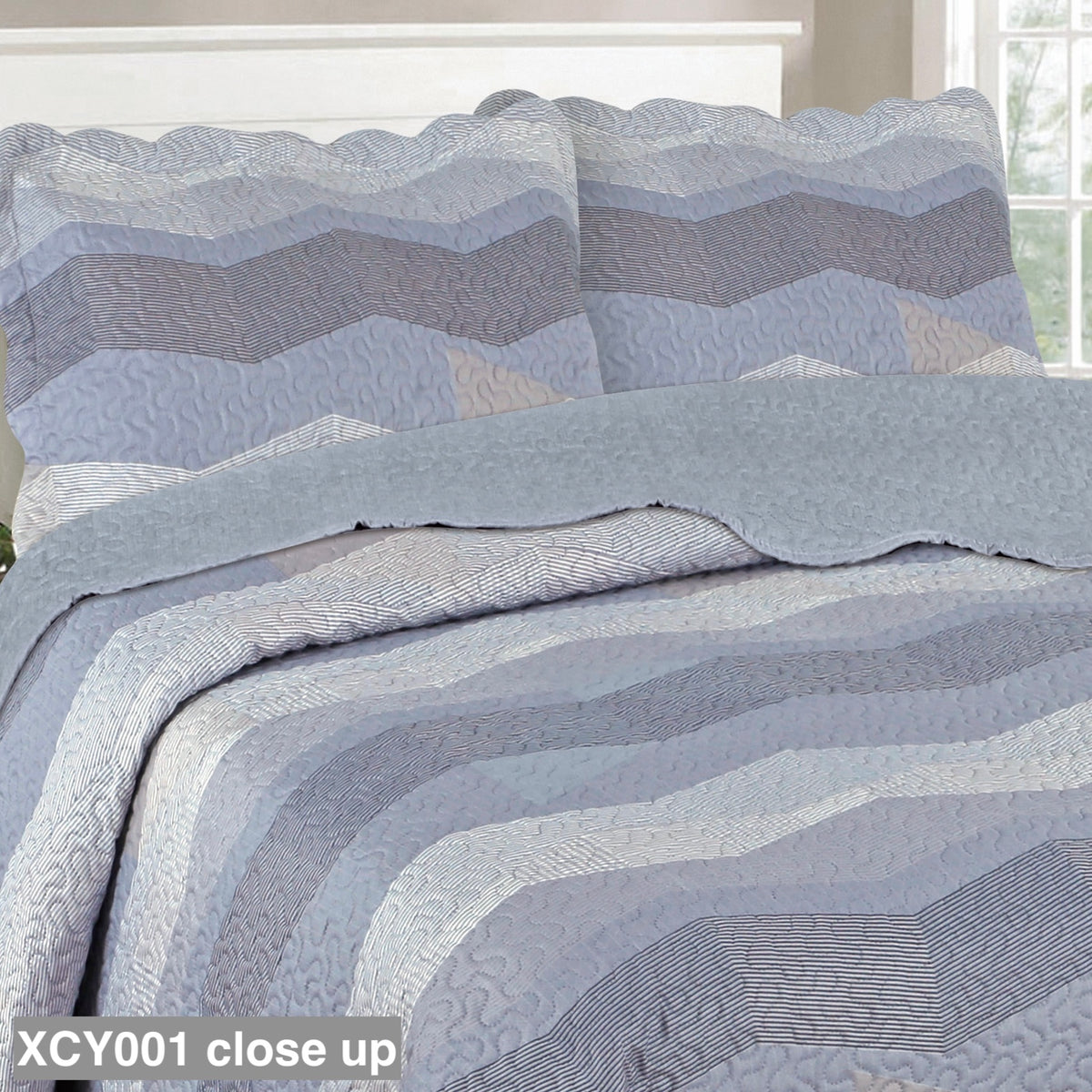 Carleton 3 piece Quilt Set XCY001 EDURA