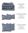 EDURA 5pc 260x230cm Luxury Lofty Comforter Set 013 product details