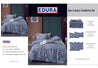 EDURA 5pc 260x230cm Luxury Lofty Comforter Set 013 show card