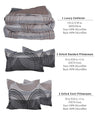EDURA 5pc 260x230cm Luxury Lofty Comforter Set 016 product details