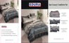 EDURA 5pc 260x230cm Luxury Lofty Comforter Set 016 show card