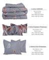 EDURA 5pc 260x230cm Luxury Lofty Comforter Set 020 product details
