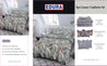 EDURA 5pc 260x230cm Luxury Lofty Comforter Set 020 show card