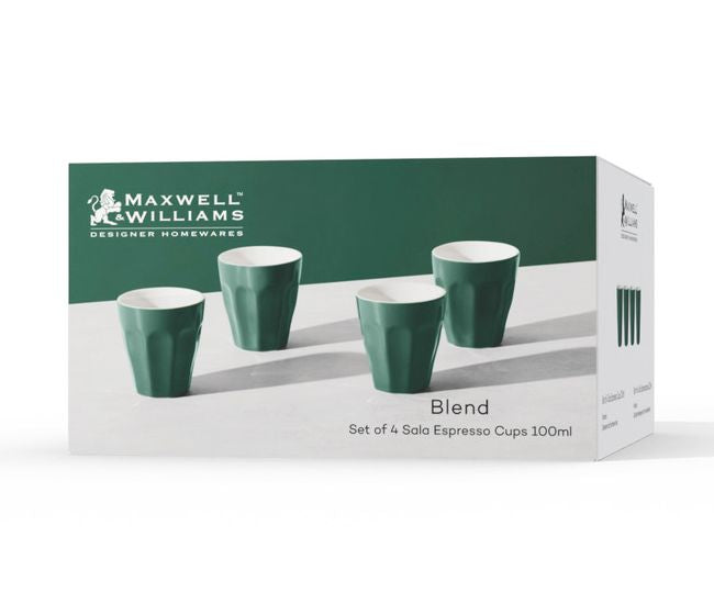 Maxwell Williams Blend Sala Espresso Cups (Set of 4) | Green – EDURA