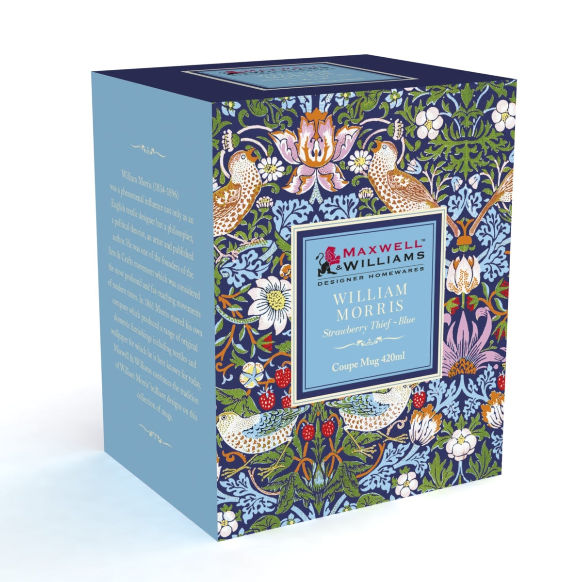 Maxwell & Williams Wiliam Morris Mug Coupe 420ml | Strawberry