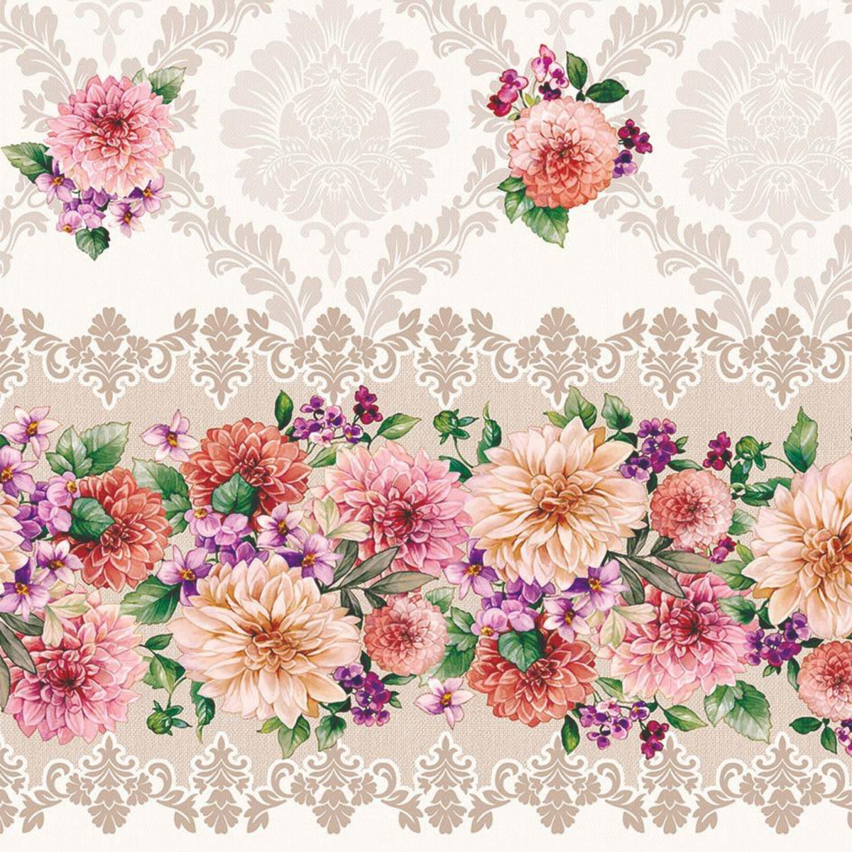 140cm Turkish PVC tabling with flannel backing | 159A – EDURA