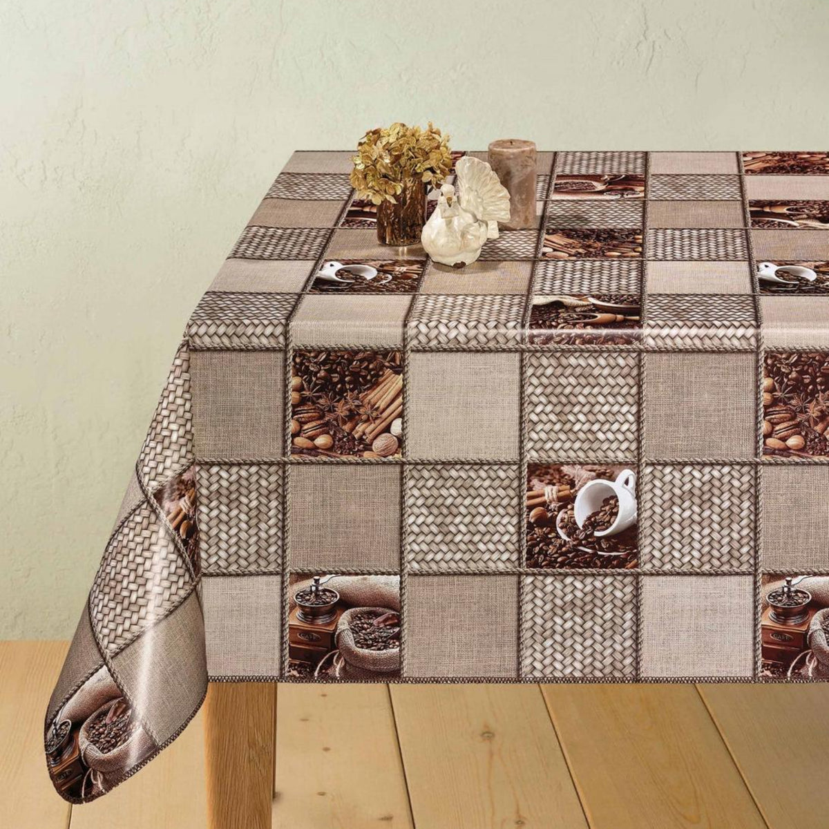 140cm Turkish PVC tabling with flannel backing | 196A – EDURA