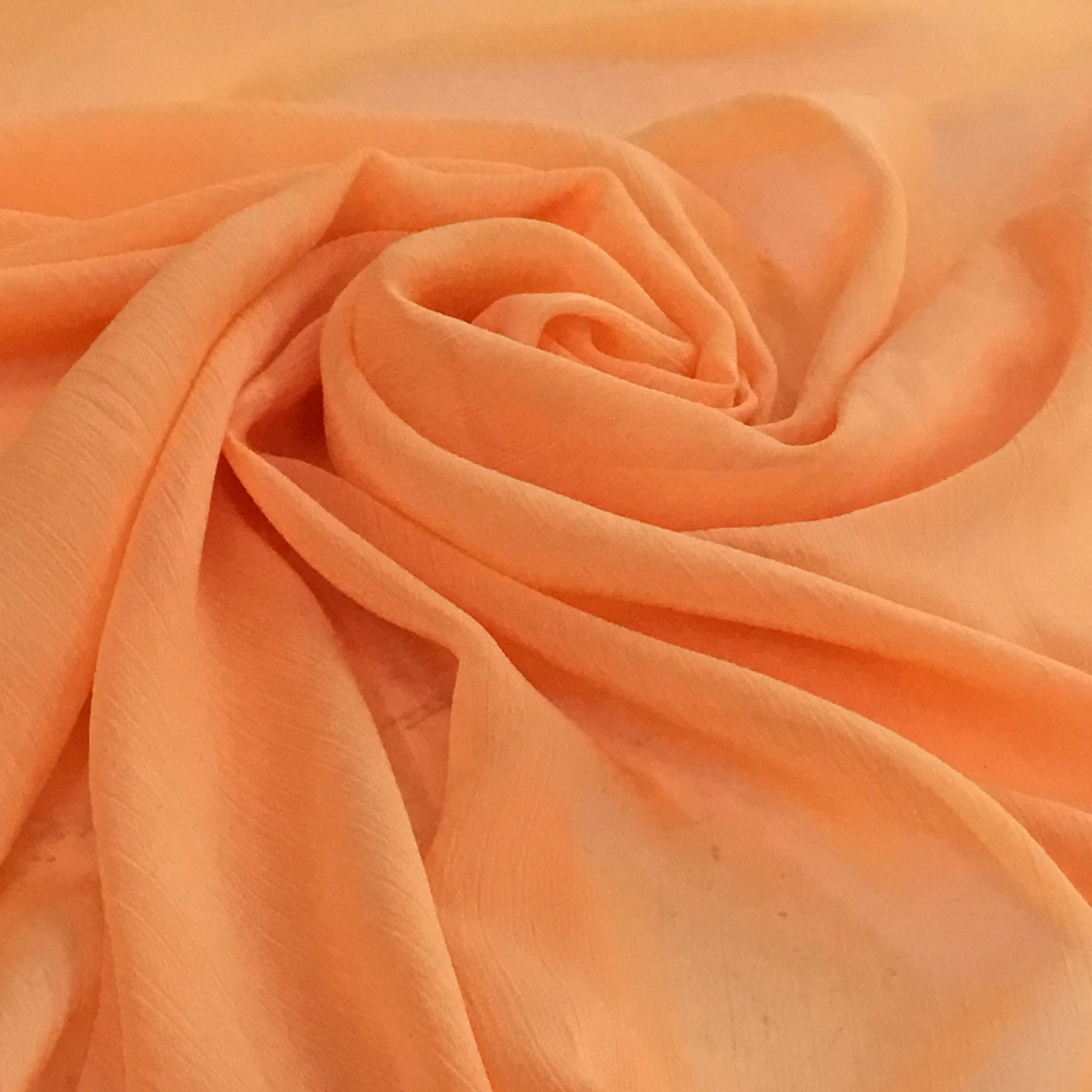 orange chiffon fabric