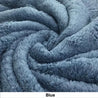 180x200 longpile blanket throw blue