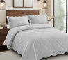 Carleton Standard 3 piece Quilt Set | HJ-6-(3387) Grey