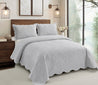 Carleton Standard 3 piece Quilt Set | HJ-6-595 Grey