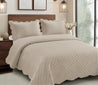 Carleton Standard 3 piece Quilt Set | HJ136-Q44 Beige