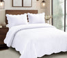 Carleton Standard 3 piece Quilt Set | HJ136-Q44 White
