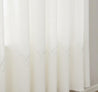 EDURA 5m x 2.18cm Ready to Hang Scalloped Voile cream close up