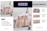 EDURA 5pc 260x230cm Luxury Lofty Comforter Set 014 show card