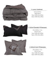 EDURA 5pc 260x230cm Luxury Lofty Comforter Set 024 product details