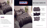 EDURA 5pc 260x230cm Luxury Lofty Comforter Set 024 show card