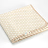 Mora polka dot baby blanket M96-02 folded natural