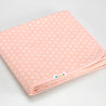 Mora polka dot baby blanket M96-04 folded pink