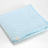 Mora polka dot baby blanket M96-05 folded blue