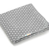 Mora polka dot baby blanket M96-16 folded grey