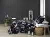 Spanish Mora High Decor Dinka Blanket- Queen/ King | Black