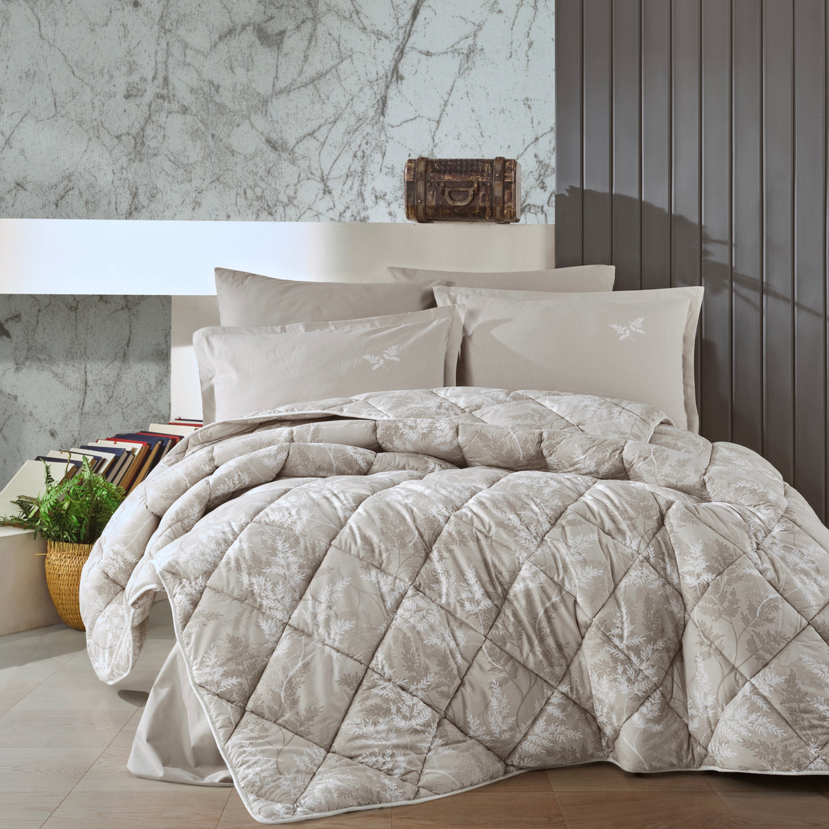 Lady of Leisure Comforter Set Queen/ King | Natur V2 – EDURA