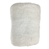shaggy throw 1800x200 white