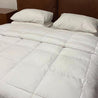 EDURA down alternate microfill duvet inner white bed display