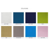 EDURA polycotton fitted sheet double colour chart