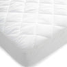 EDURA quilted waterproof mattress protector white