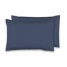 EDURA standard microfibre pillowcases midnight blue