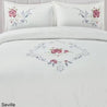 edura embellished embroidered duvet cover set seville flowers